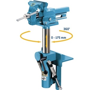 Étau d'établi HEUER 360° rotatif, pliable et réglable en hauteur avec une largeur de mâchoire de 140 mm pour diverses tâches - Product Image 4