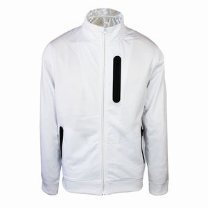 Survêtement en molleton respirant de haute qualité pour hommes, avec logo personnalisé imprimé, capuche unie, fermeture éclair, léger, impression numérique, design 2-en-1 - Product Image 2