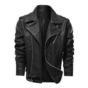 Chaqueta de Motociclista de Cuero para Hombre, Ropa de Exterior de Manga Larga, Chaqueta de Motociclista de Cuero para Hombre - Product Image 6