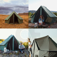 Tente de tourisme extérieure 4 saisons étanche pour le glamping Tente de luxe 3M 4M 5M 6M Tente en coton Tente de camping en toile