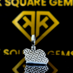 Colgante de Hip Hop con número personalizado, letra personalizada, colgante de número de Hip Hop para hombre, colgante de moissanita, joyería de Hip Hop Ice Out - Product Image 3