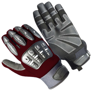 Guantes de trabajo de impacto mecánico Premium Amara Revestimiento de látex de cuero sintético de alta calidad Protección de seguridad industrial - Product Image 3