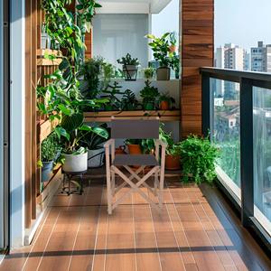 WELL HOME Sedia da regista Sunset, finitura non verniciata, tela grigia 51x46x86 cm - Product Image 3