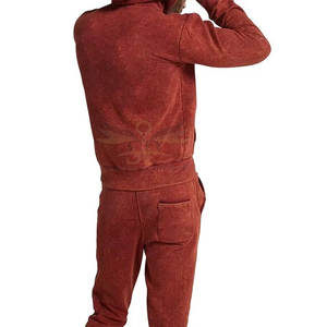 Vêtements de mode survêtements lavés à l'acide vêtements d'hiver survêtements lavés à l'acide survêtements de lavage à l'acide de couleur unie - Product Image 4