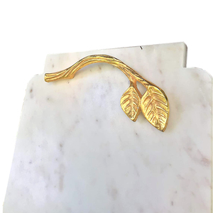 New TQC American Style <b>Marble</b> Serving <b>Tray</b> with Metal Handle Handmade Eco-Friendly Polished Wedding Occasion Wholesale - Product Image 3