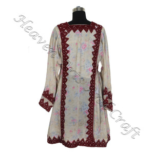 Vintage noir Afghani Balochi robe à la main afghani/irani/balochi/pakistanais/indien BDR057 femmes portent le meilleur design robe Vintage - Product Image 4