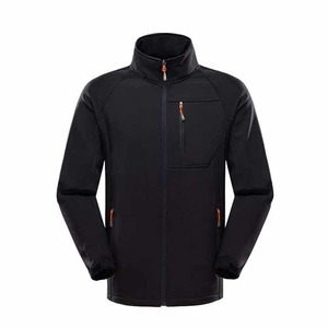 Chaqueta catiónica de lana de poliéster 100% personalizada OEM al por mayor de alta calidad para hombres con cuello levantado y cremallera completa con cortavientos para invierno - Product Image 5