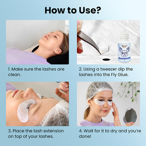 Pegamento para Extensiones de Pestañas Individuales MOMI LASH de Secado Ultra Rápido, 0.5 Segundos, Máxima Fuerza de Adhesión, Pegamento Seguro para Extensiones de Pestañas - Product Image 4