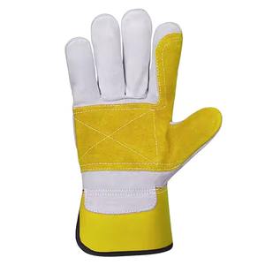 NEW Arrival Gants de travail en cuir Gréeur canadien Gants WOking Gants de sécurité en cuir de vache fendu Meilleure protection en main - Product Image 2