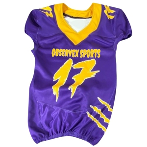 Conjunto de uniforme de fútbol americano de diseño personalizado de alta calidad, la ropa deportiva transpirable más Popular - Product Image 5