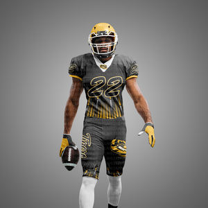 2025 Mejor precio Paquete de fútbol americano juvenil OEM ODM Uniforme de equipo personalizado XL Niños Tops Número SUBLIMACIÓN Impreso - Product Image 2