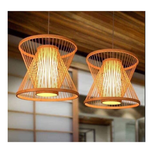 Vintage-Inspired Durable and Stylish <b>Bamboo</b> Handmade in Vietnam Custom-Sized <b>Bamboo</b> Pendant <b>Lights</b> - Product Image 1