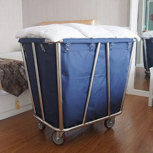 Chariot en lin bleu - Product Image 4