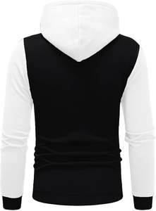 Chándal de hombre de 100% algodón pesado de alta calidad, Sudadera con capucha y logotipo de color personalizado al por mayor con estilo de manga larga - Product Image 5