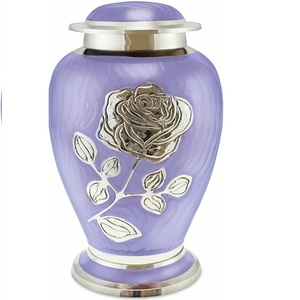 Urnas de Metal hechas a mano Royal Vintage con urna de cremación conmemorativa acabada esmaltada para adultos hombres mujeres cenizas humanos cenizas - Product Image 3