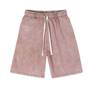 Shorts de Mezclilla para Hombre, Estilo Urbano, Transpirables, Tendencia Verano 2025, Deslavado al Sol, con Pedrería, Estilo Vintage Informal - Product Image 1