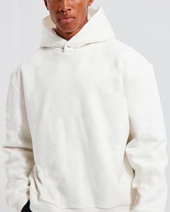 เสื้อมีฮู้ดผ้าคอตตอนโอเวอร์ไซส์ทำจากผ้าฝ้าย100% เทอร์รี่โอเวอร์ไซส์สำหรับผู้ชายเสื้อมีฮู้ดแบบสวมหัวเปิดไหล่ - Product Image 6