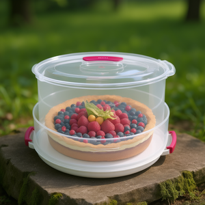 METALTEX Adjustable Height Cake <b>Container</b> for Food Storage & Preservation - Product Image 3