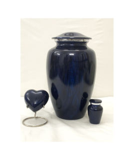 Urnes de crémation Premium Blue Stone Marble Elegance avec velours gratuit pour entreprise de vente en gros - Product Image 1