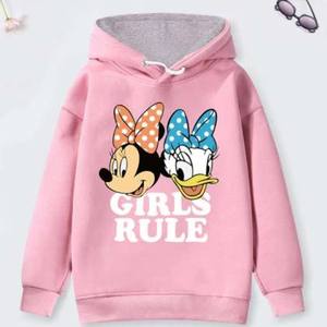 Sudadera con capucha para niñas que usan la mayoría de las capuchas de lana suave Venta caliente Sudaderas con capucha personalizadas de suministro de la India - Product Image 1