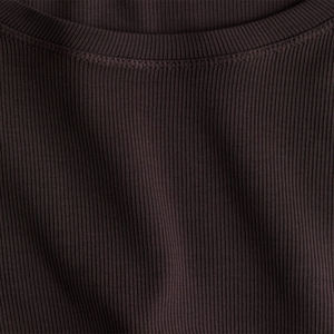 Débardeurs courts décontractés pour femmes, col rond côtelé, haute qualité, vente en gros, couleur unie, sans manches - Product Image 6