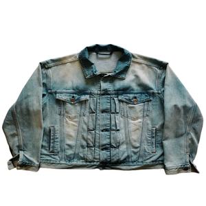 Chaqueta de Mezclilla Vintage Casual de Invierno para Hombre, Personalizada, con Botones, Estilo Stone Wash, OEM, Streetwear - Product Image 3