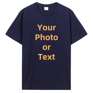 T-shirt personnalisé en coton de qualité supérieure Design personnalisé avec photo et logo Impression bricolage T-shirts cadeaux de qualité supérieure pour hommes - Product Image 6