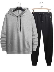 Pantalon de survêtement de haute qualité pantalon de survêtement évasé ensembles de sweat à capuche 500 Gsm Baggy survêtement pour hommes vente en gros - Product Image 2