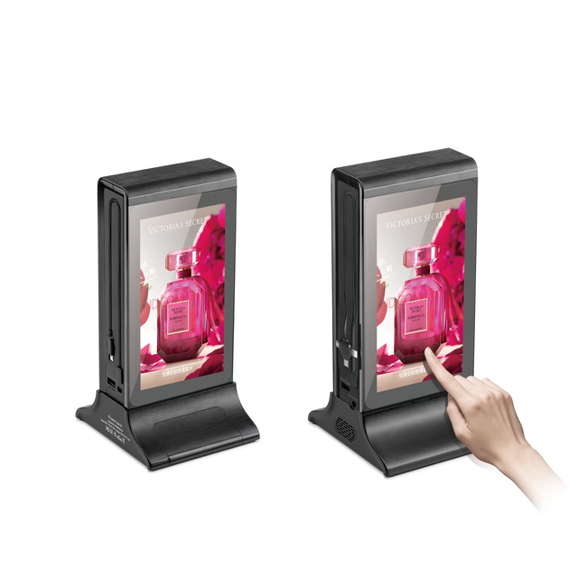 WiFi Restaurant Table Power Bank with Digital Menu and Advertising Display for Coffee Shops and Bars