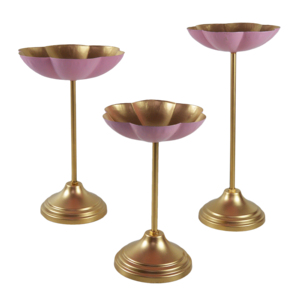 ชาม urli ตกแต่งด้วยทองแบบดั้งเดิมสำหรับงานฝีมืออินเดียการออกแบบที่ไม่ซ้ำกันทันสมัย2025ได้รับความนิยมในรูปแบบของ Diya - Product Image 2