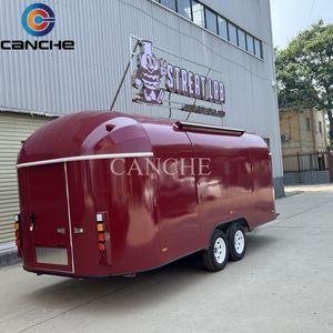 Remolque de Comida Estilo Espejo para Hot Dogs, Puesto Móvil de Comida, Restaurante, Carrito de Comida Estándar Australiano en Venta - Product Image 1