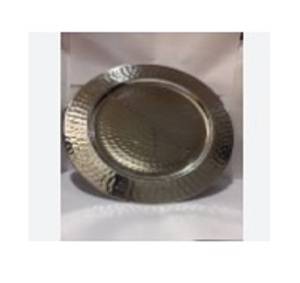 Ensemble de 6 assiettes de chargeur en métal couleur cuivre ensembles d'assiettes de chargeur de petite taille de luxe dîner servant une assiette de chargeur en métal traditionnelle - Product Image 6