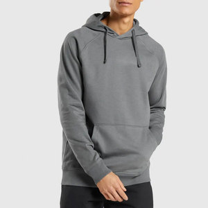 Sudadera con Capucha y Cremallera para Hombre, Personalizada con Logotipo, Corte Regular, Color Gris Sólido, Diseño con Bolsillos, Estilo Urbano - Product Image 1