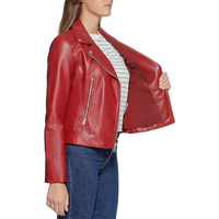 Damenmode PU Lederjacken Mantel Anzug Langarm Lady Damen Kleidung Jacke