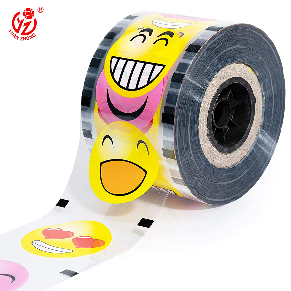 Customized Print Logo Membrane Waterproof CPP/PET Boba Bubble Tea Milk Plastic Roll Packaging Cup Sealing Film For Cups