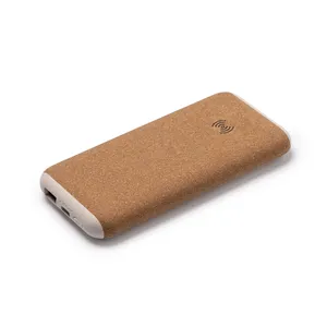 Power Bank Promozionale Sostenibile in Sughero Abar, Merchandising Ecologico - Product Image 1