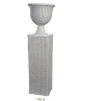 Grand pot de fleurs en céramique avec vase de table en bambou au design art déco pour plantes vertes d'intérieur pour la culture hydroponique à la maison Matt Glaze