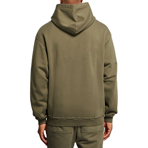 Sudadera con Capucha Casual para Hombre, Diseño Sólido, 100% Algodón, Felpa, Logotipo Personalizado Bordado, Diseño Térmico de Invierno, Sudadera con Capucha Estampada - Product Image 3