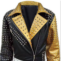 En Çok Satan ONYX INDUSTRY Punk Koyun Derisi Ceket Erkek Fermuarlı Nefes Alabilen Yüksek Kaliteli Vintage Şık Moda El Yapımı