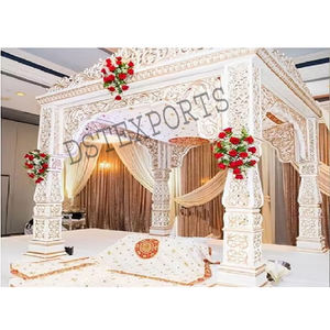 Décoration de mandap de mariage sikh, installation de décoration de mandap de mariage punjabi en intérieur, décoration de mandap de mariage punjabi Bollywood à Brisbane - Product Image 1