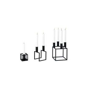 Encantadores candelabros navideños de metal con diseño moderno perfecto para la configuración de decoración de invierno de temática rústica - Product Image 4