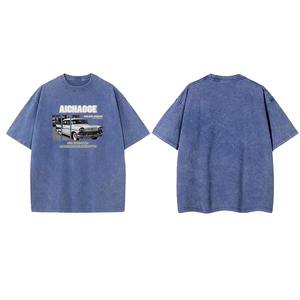 T-shirt personnalisé grande taille pour femmes, poids lourd, impression de haute qualité, T-shirt femme imprimé graphique surdimensionné délavé - Product Image 3