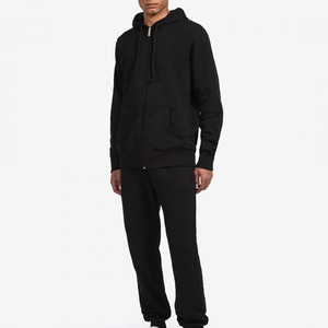 Ensemble survêtement unisexe de luxe pour hommes, pantalon de survêtement à capuche personnalisé et uni, taille normale écologique pour l'hiver - Product Image 6