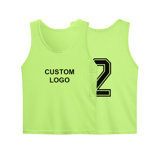 Venta al por mayor barato personalizado deportes malla centavos baloncesto fútbol Scrimmage entrenamiento chalecos reversible fútbol Baberos con logotipo personalizado - Product Image 2