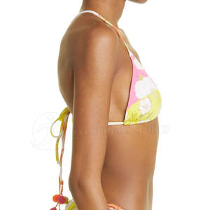 Traje de Baño Bikini de Dos Piezas con Corte Sexy de Fábrica Pakistaní para Mujer, Ropa de Playa de Verano, Ecológico, de Secado Rápido, Talla Grande - Product Image 5