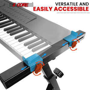 5 Core Keyboard <b>Stand</b> Z Shape Adjustable Foldable Heavy Duty Key Board Piano DJ <b>Controller</b> <b>Stands</b> - Product Image 3