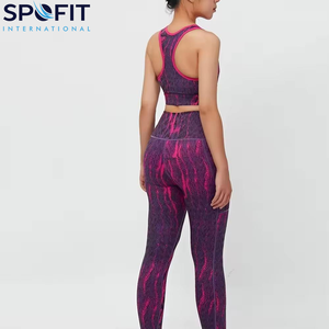 Última Colección de Conjuntos de Yoga para Mujer de Alta Calidad, Ropa Deportiva Sublimada de Spandex/Poliéster para Gimnasio - Product Image 6