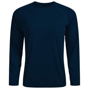 Emballage personnalisé Chemise légère à manches longues pour hommes Workout Fishing Tee ringer 180 Gsm Mixte Materia 100% Polyester - Product Image 1