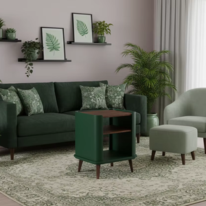 โต๊ะข้างทำจากไม้เนื้อแข็งดีไซน์ทันสมัยสำหรับเฟอร์นิเจอร์บ้านเฟอร์นิเจอร์อพาร์ทเม้น - Product Image 1