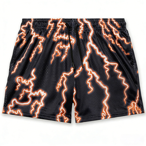 Shorts pour hommes à imprimé sublimé, taille élastique, séchage rapide, décontractés, sportifs - Product Image 4